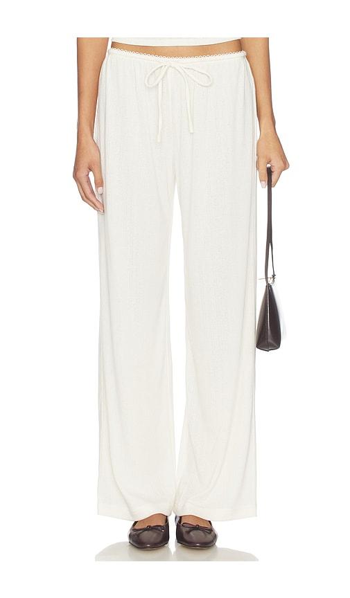 lovers and friends isobel pant in ivory.