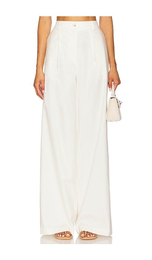 lovers and friends jackie pant in white.