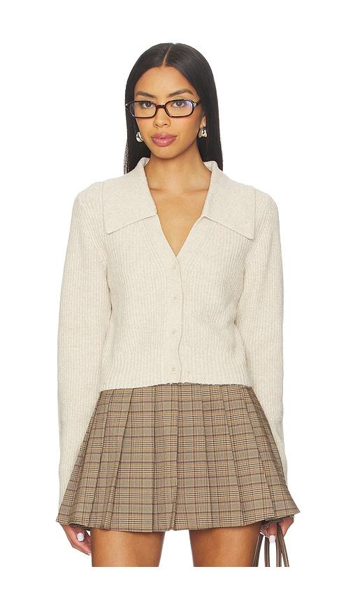 lovers and friends janae cardigan in beige.
