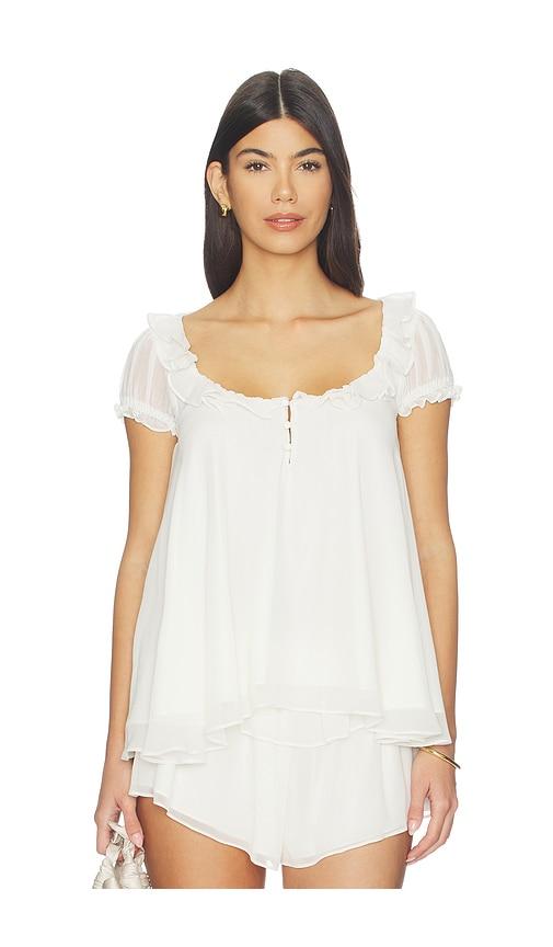 lovers and friends janet top in ivory.