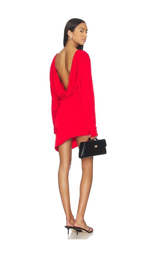 lovers and friends jocelyn mini dress in red.