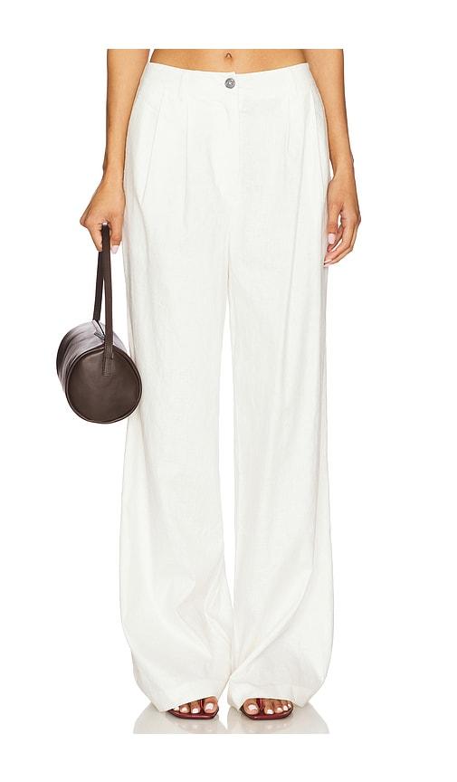 lovers and friends jolene pant in white.