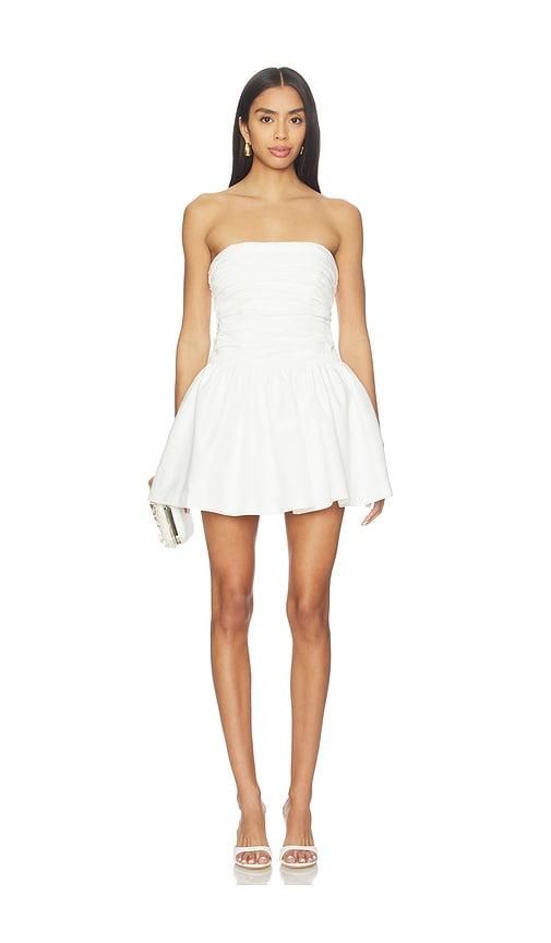 lovers and friends judy mini dress in white.