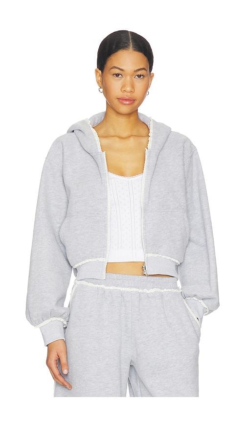 lovers and friends juliana hoodie in light grey.