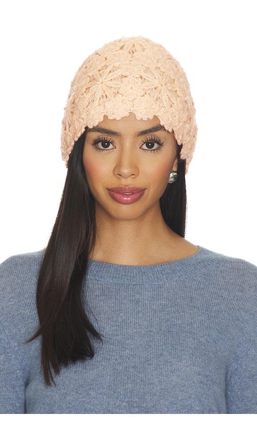 lovers and friends juliet crochet hat in ivory.
