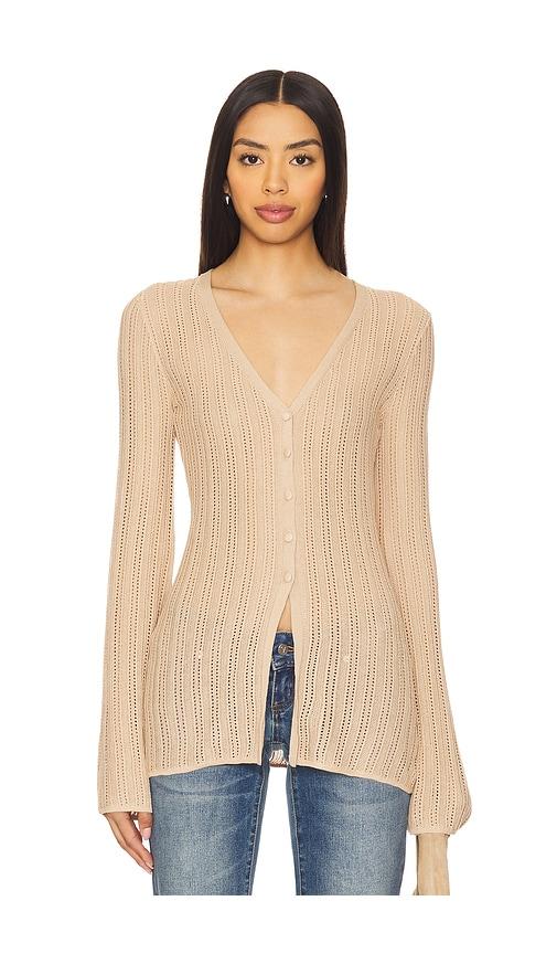 lovers and friends julita cardigan in neutral.