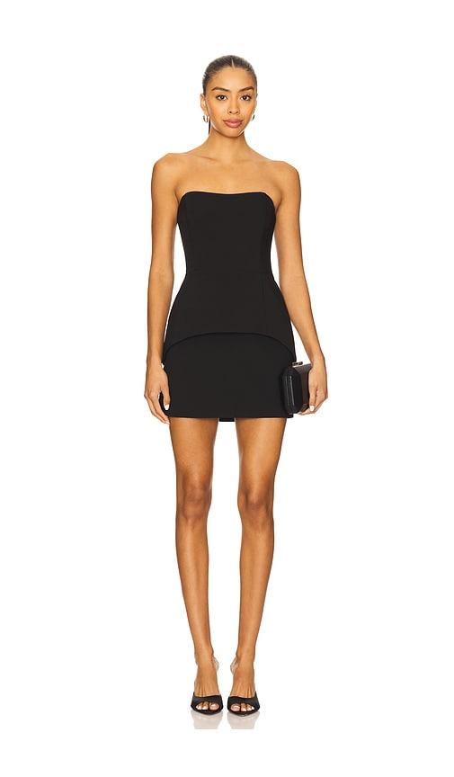 lovers and friends kali mini dress in black.