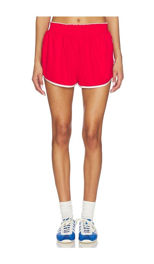 lovers and friends karolyn short in red.