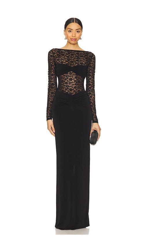 lovers and friends kathryn gown in black.