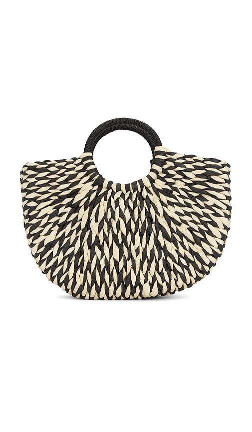 lovers and friends kehlani handbag in black & white.