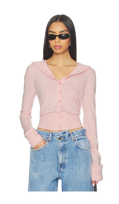 lovers and friends kindra cardigan in pink.