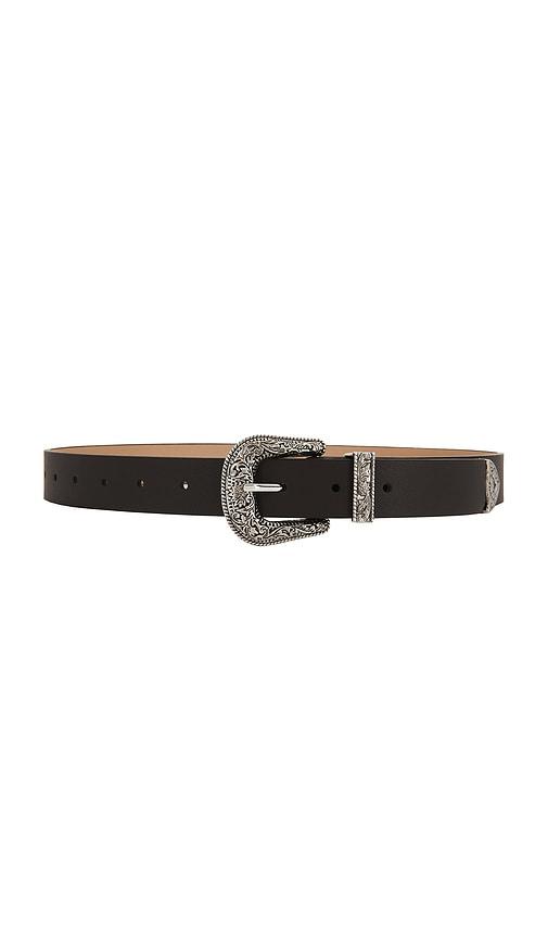 lovers and friends kyra faux leather belt in brown.