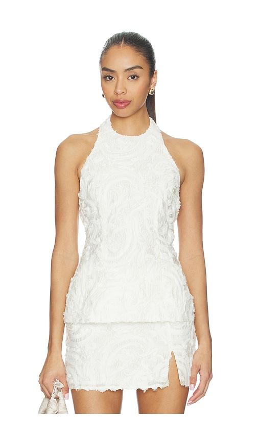 lovers and friends lacy top in white.