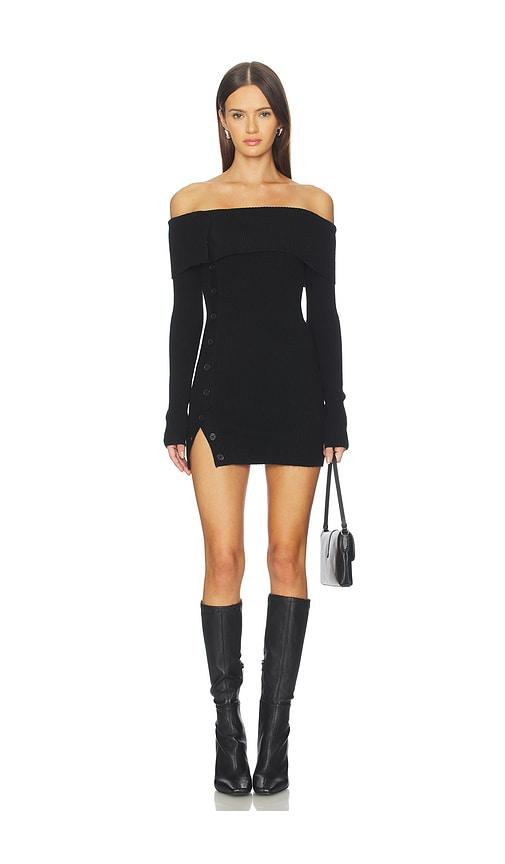 lovers and friends lexi mini dress in black.