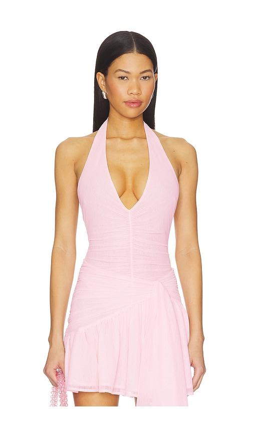 lovers and friends lilah bodysuit in pink.