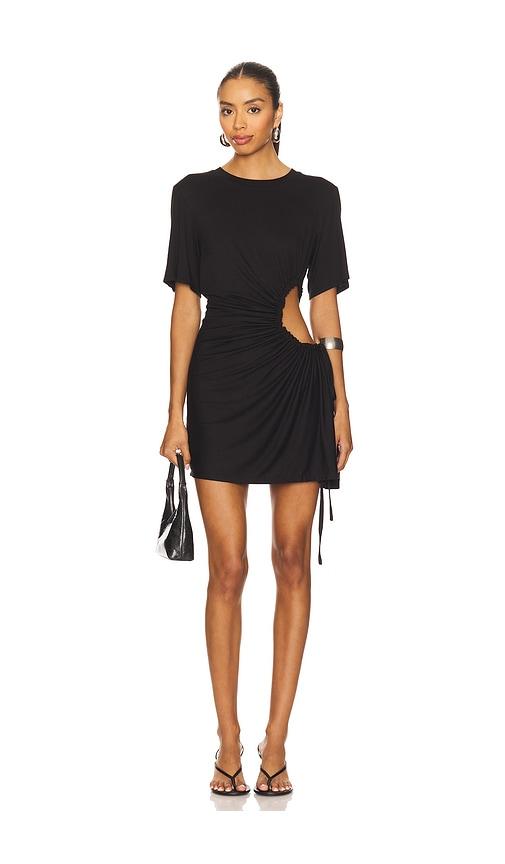 lovers and friends lili mini dress in black.