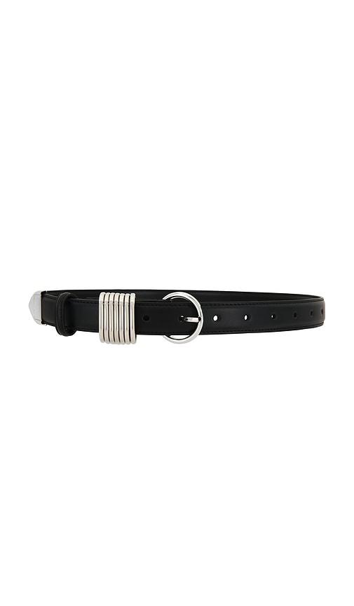 lovers and friends lilia faux leather belt in black.