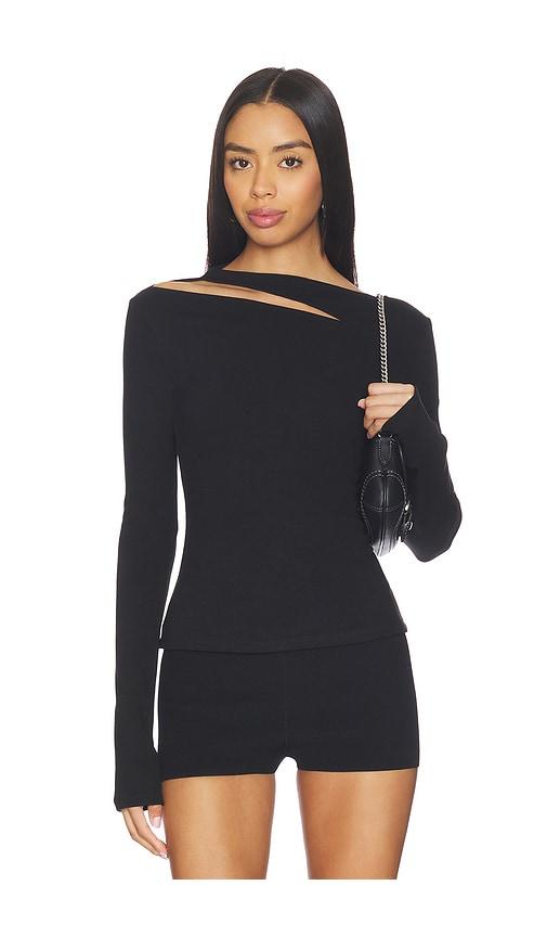 lovers and friends lilias top in black.