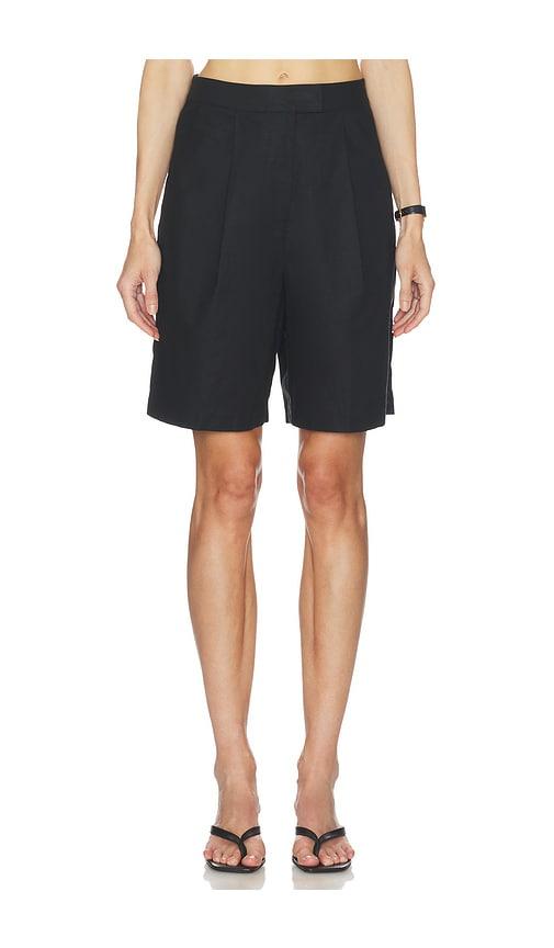 lovers and friends linen pamela short in black.