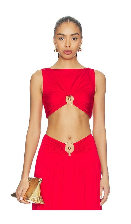 lovers and friends lotte top in red.