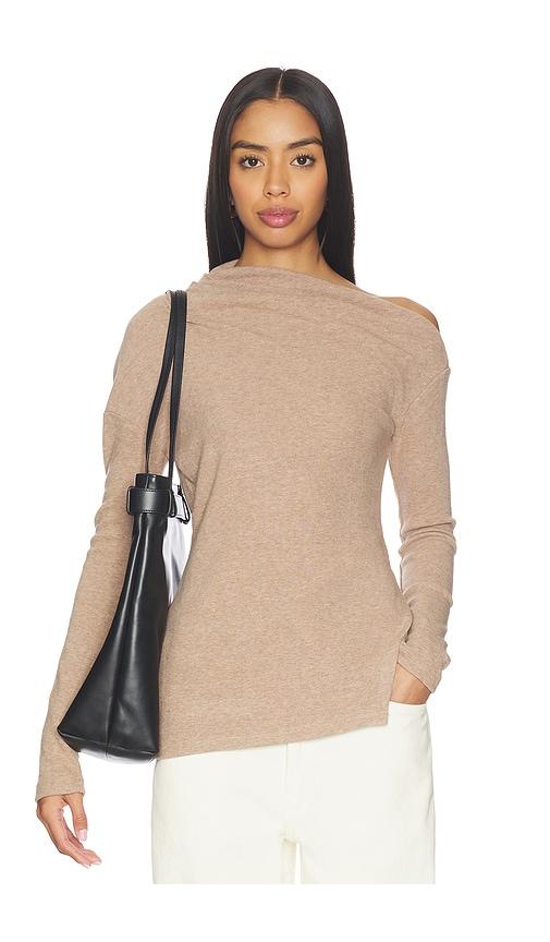 lovers and friends lowri top in tan.