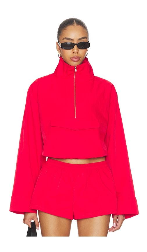 lovers and friends lyra jacket in red.