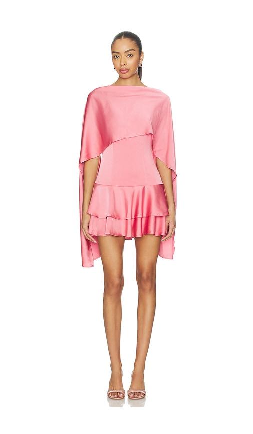 lovers and friends macie mini dress in blush.