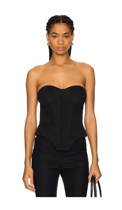 lovers and friends madi top in black.