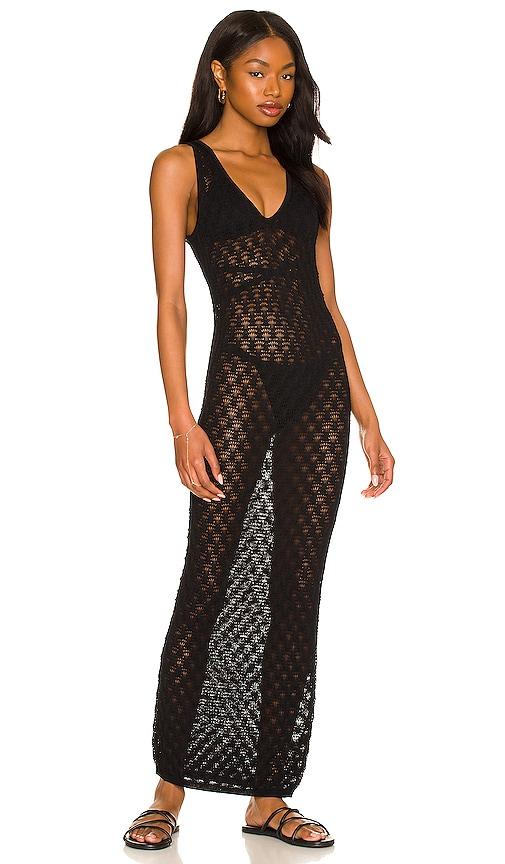 lovers and friends manu dress in black.