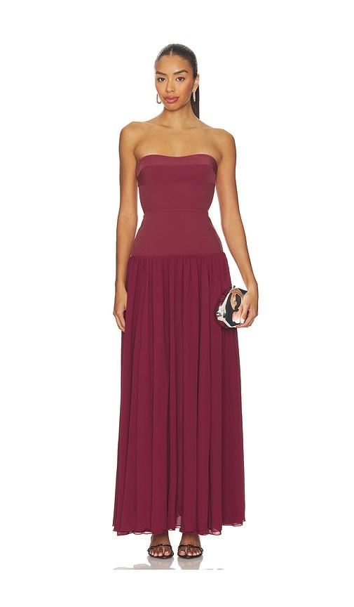 lovers and friends margot gown in pink.