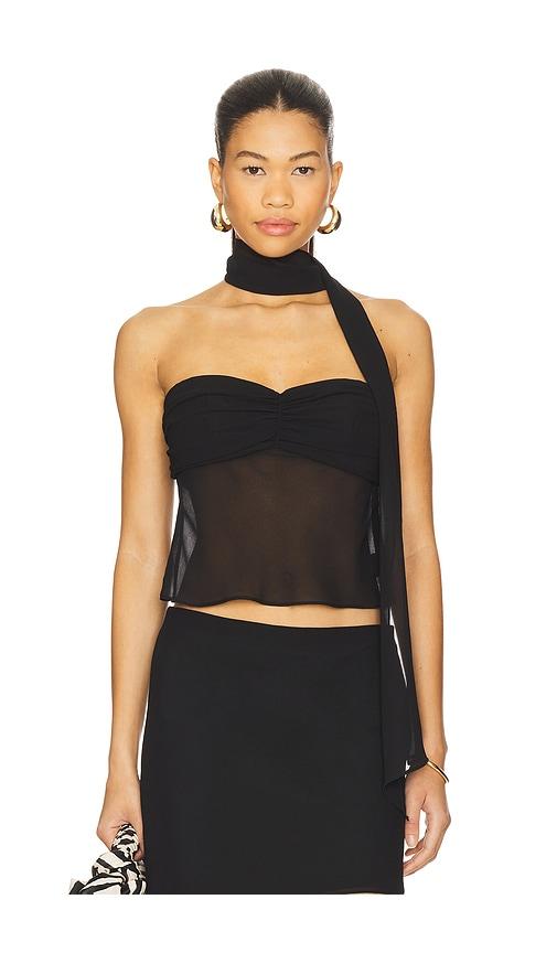 lovers and friends mariah top in black.