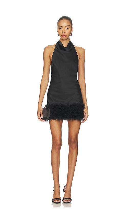 lovers and friends marina mini dress in black.