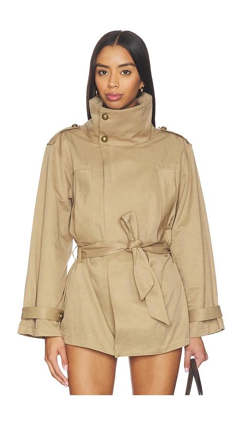 lovers and friends mason jacket in tan.