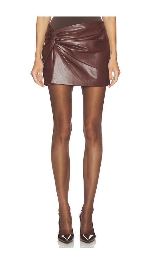 lovers and friends mel skirt in brown.