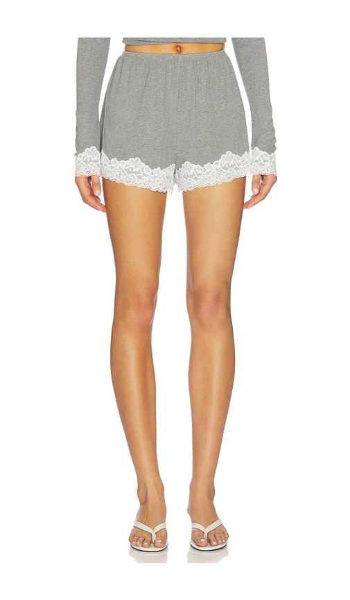 lovers and friends melow short in grey.