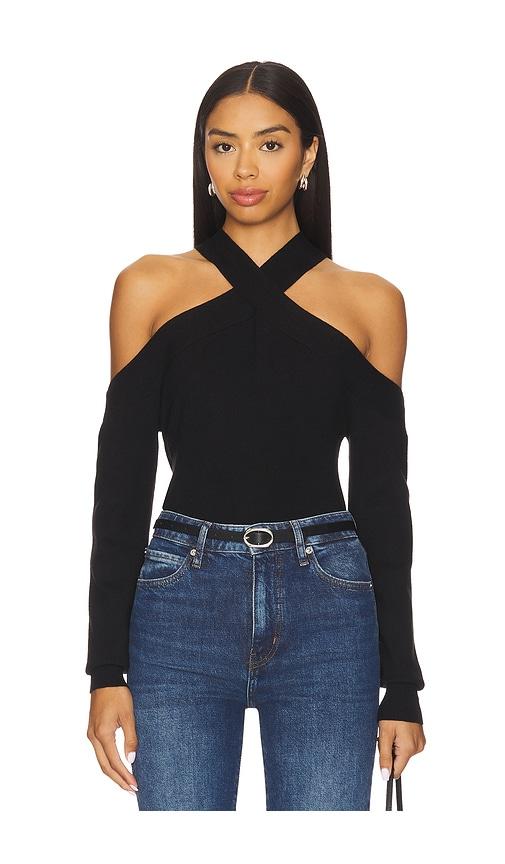 lovers and friends micah sweater in black.