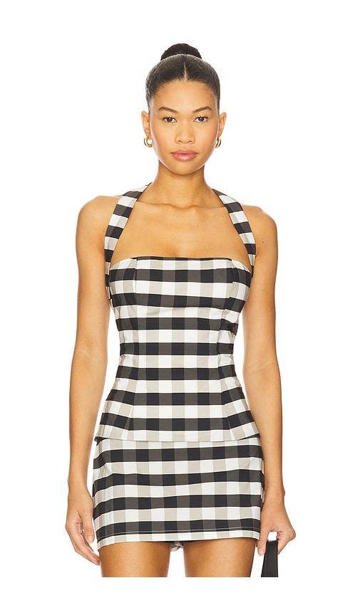 lovers and friends monroe top in black,grey.