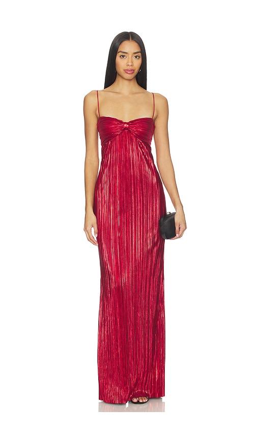 lovers and friends mya gown in red.