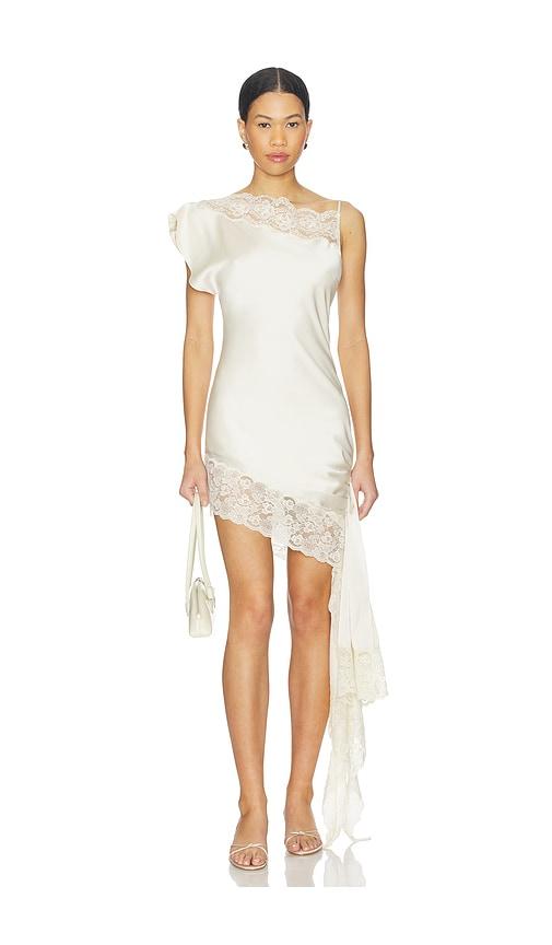 lovers and friends nataliya mini dress in ivory.