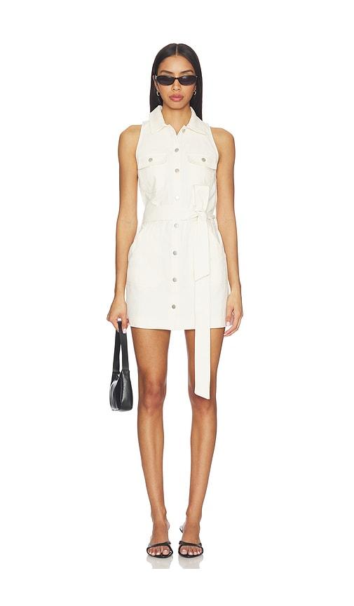 lovers and friends nelly mini dress in cream.