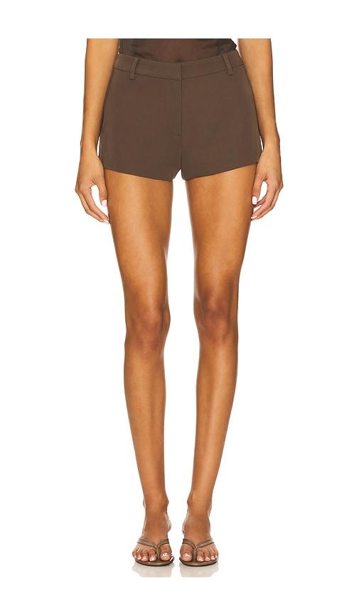 lovers and friends oaklyn short in chocolate.