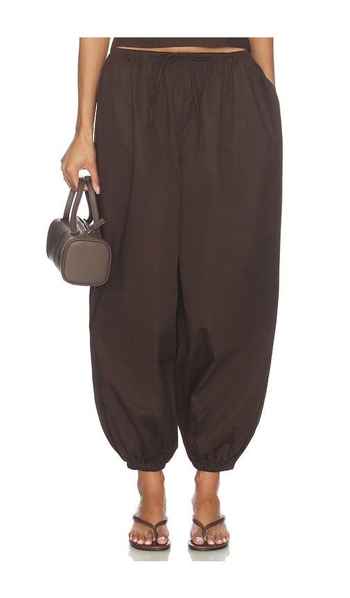 lovers and friends ofelia pant in brown.