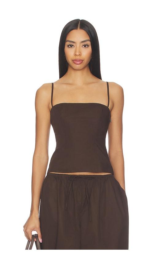lovers and friends ofelia top in brown.