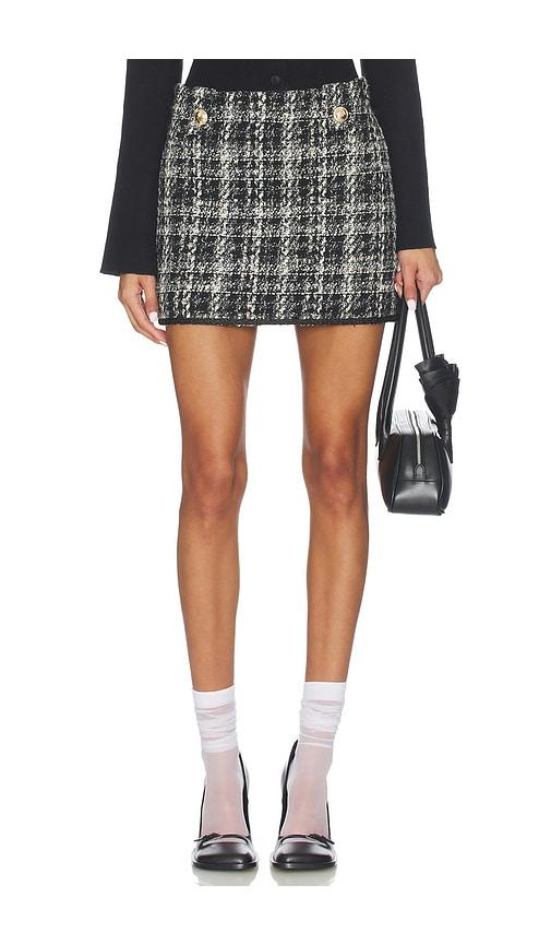 lovers and friends penelope mini skirt in black.