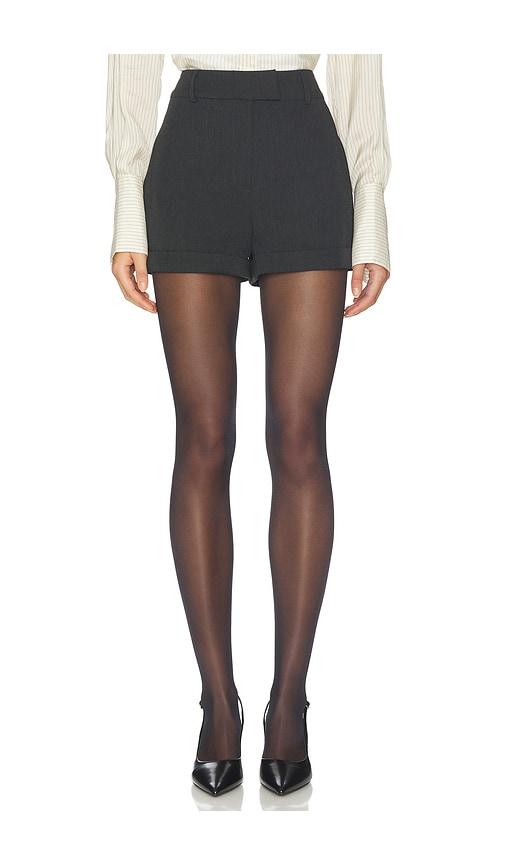lovers and friends phoebe shorts in charcoal.