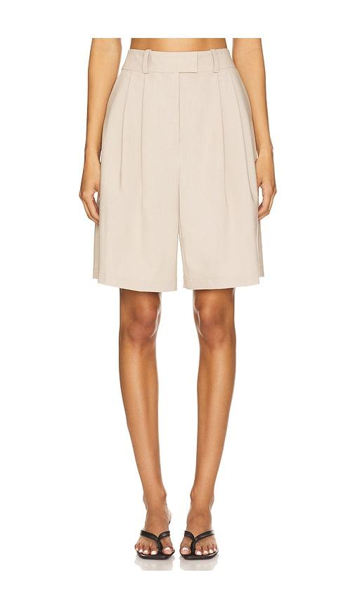 lovers and friends raissa short in beige.
