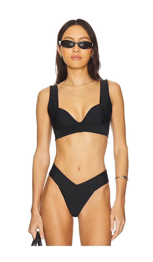lovers and friends raylee top in black.