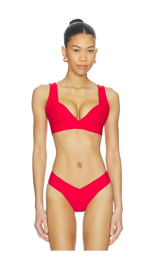 lovers and friends raylee top in red.