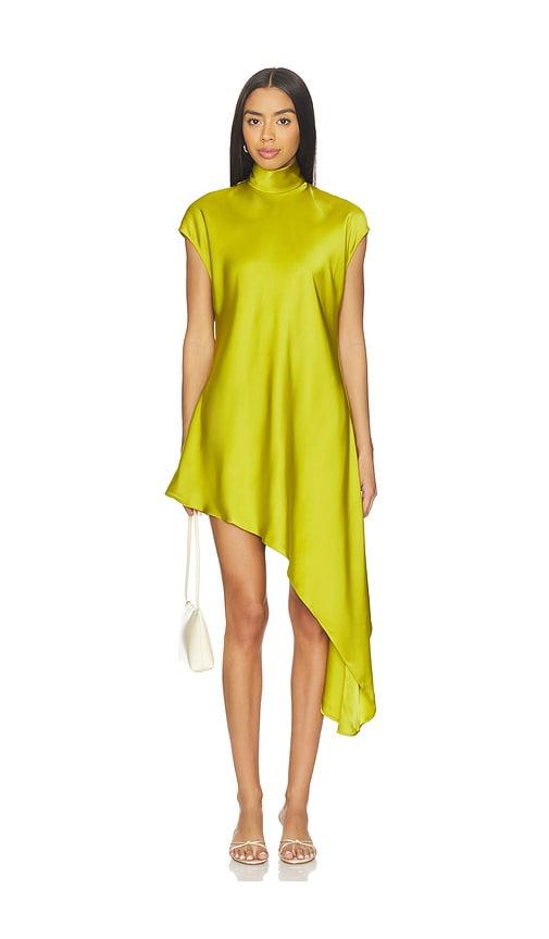 lovers and friends reina mini dress in green.