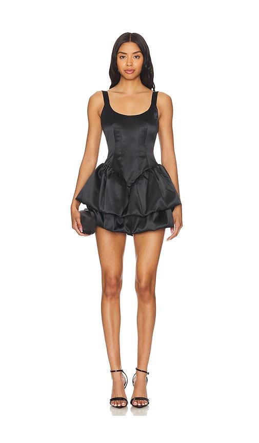 lovers and friends rocky mini dress in black.